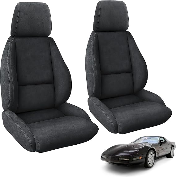 Front Seat Covers Replace for 1984-1993 Chevy Corvette C4 Standard Seat