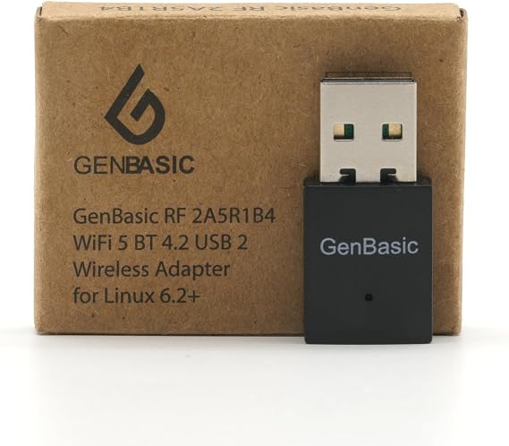 WiFi 5 Bluetooth BT4 USB Mini Wireless Network Dongle Adapter for Linux 6.2+