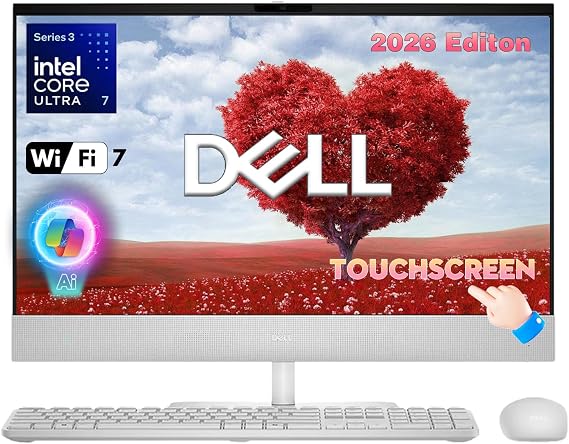 Dell 24 Touchscreen All-in-One Desktop, Intel Ultra 7, 32GB RAM, 1TB SSD