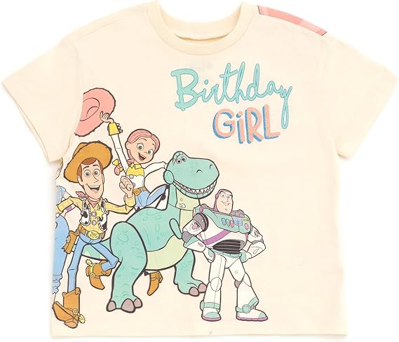 Disney Girls Birthday T-Shirt Infant to Big Kid Sizes (18 Months - 14-16)