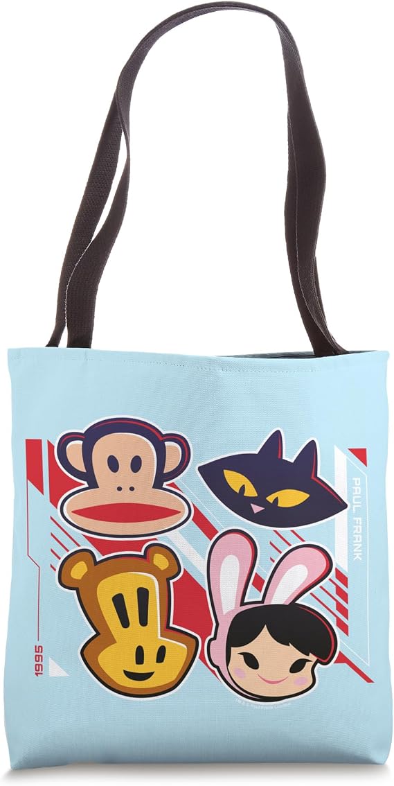 Paul Frank Retro 1995 Julius The Monkey & Co Heads Tote Bag