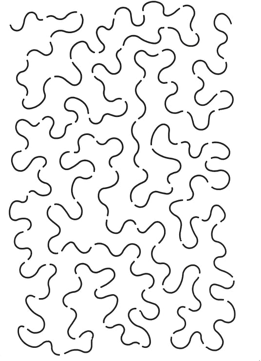 Stipple Design Quilting Stencil