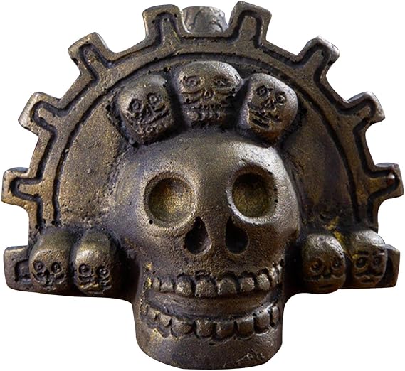 Aztec Death Whistle Loud | Loudest Scream Whistle | Authentic Human Sounding Screams | Collectible Aztec Skull Art Decor | Screaming Aztec War Whistle | Aztec Whistle Death Whistle For Halloween