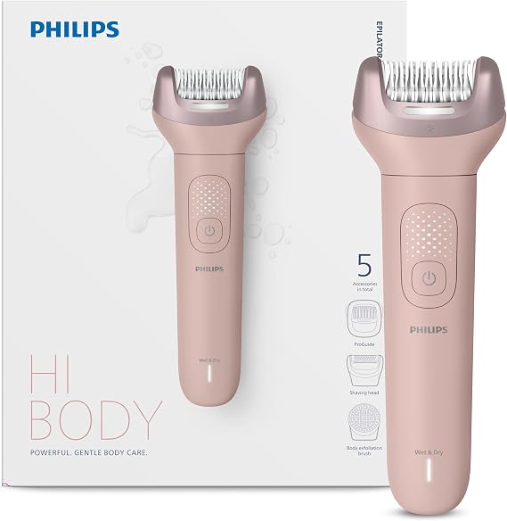 Philips BRE718/05 Epilatör Serisi 9000, Kablosuz, Islak ve Kuru Kullanım, 32 Cımbız, LED Işık, 60 Dakika Pil Ömrü