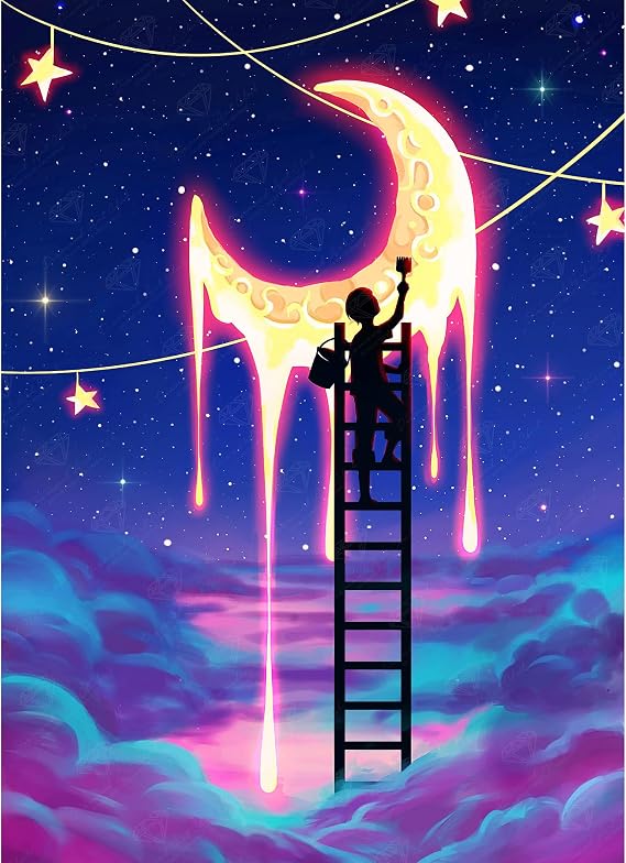 DIAMOND ART CLUB Paint the Moon Diamond Art Kits for Adults