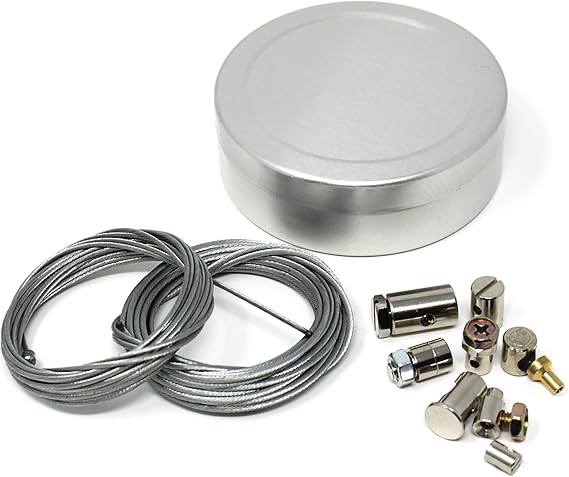 Compatible with/Replacement for Universal Motorcycle Emergency Throttle & Clutch Cable Repair Kit with Compact Travel Tin for Dirt Bike, ATV, Scooter, Honda, Yamaha, Kawasaki, Suzuki