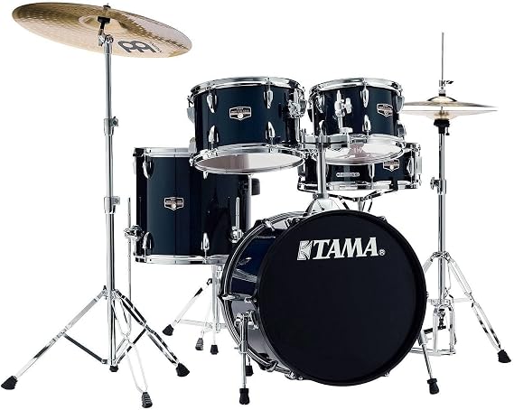 Tama Imperialstar 5 Piece Drum Set with Cymbals 18" Bass Dark Blue