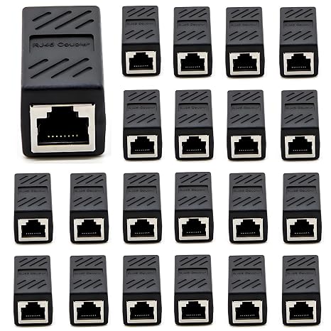 RJ45 Cat5 Couplers (20 Pack)