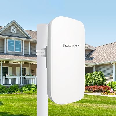 Outdoor WiFi Extender,WiFi Booster | AI Watchdog | Repeater&AP Mode|IP65 Weatherproof | Up to 1200Mbps Dual Band WiFi Repeater | Covers Up to Least 3440 Sq. ft and 30 Devices