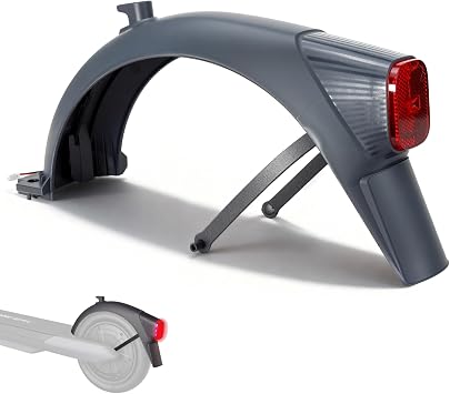 Scooter Rear Fender with Taillight Integrated, Compatible with Ninebot by Segway E2 Pro Scooter, Support Rear Mudguard Fender Part Original Accessories