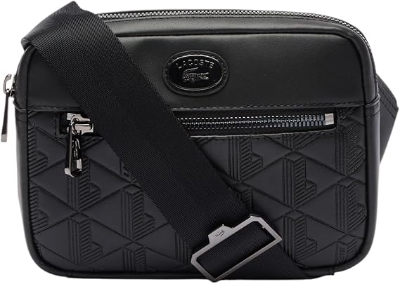Lacostemasculino Embossed Monogram Shoulder Bag