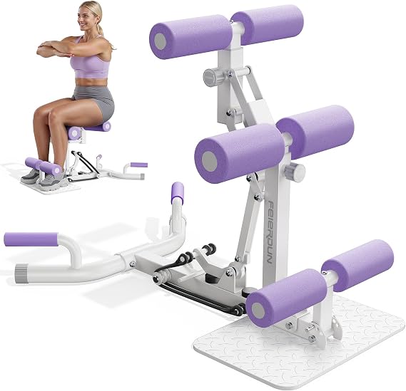 FEIERDUN Squat Machine for Women,400lbs Cap Adjustable Glute Trainer, Home