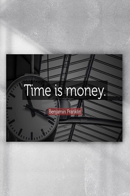 Postermanya (pster7281) Vakit Nakittir Time Is Money Girişimcilik Poster 2 (90x130cm)