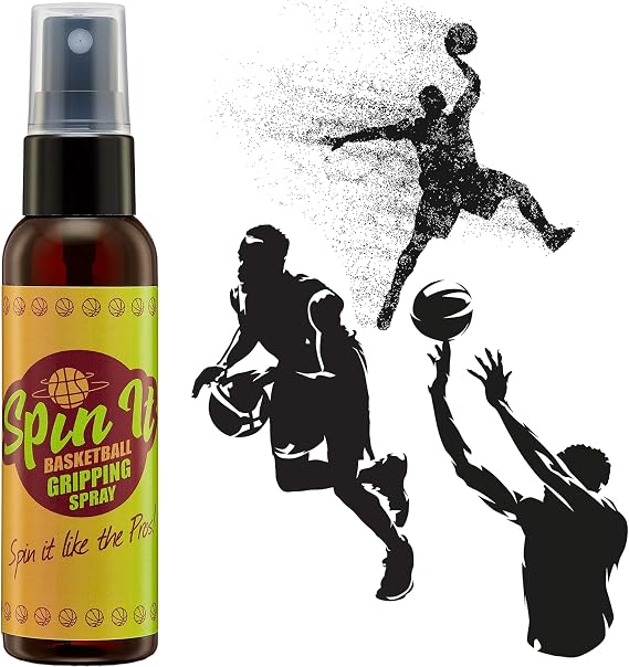 Spin-iT Basketball Hand Grip Spray - Use with Your Basketball Dribble Trainer - Basketball Grip Powder Replacement - Part of Your Basketball Accessories, Basketball Gear, Basketball Training 2 oz