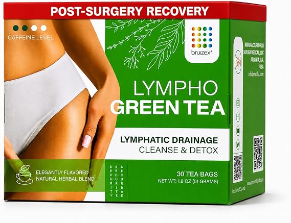 Bruizex Lympho Green Tea, 9-Herb Detox, Dandelion, 30 arnica tea bags