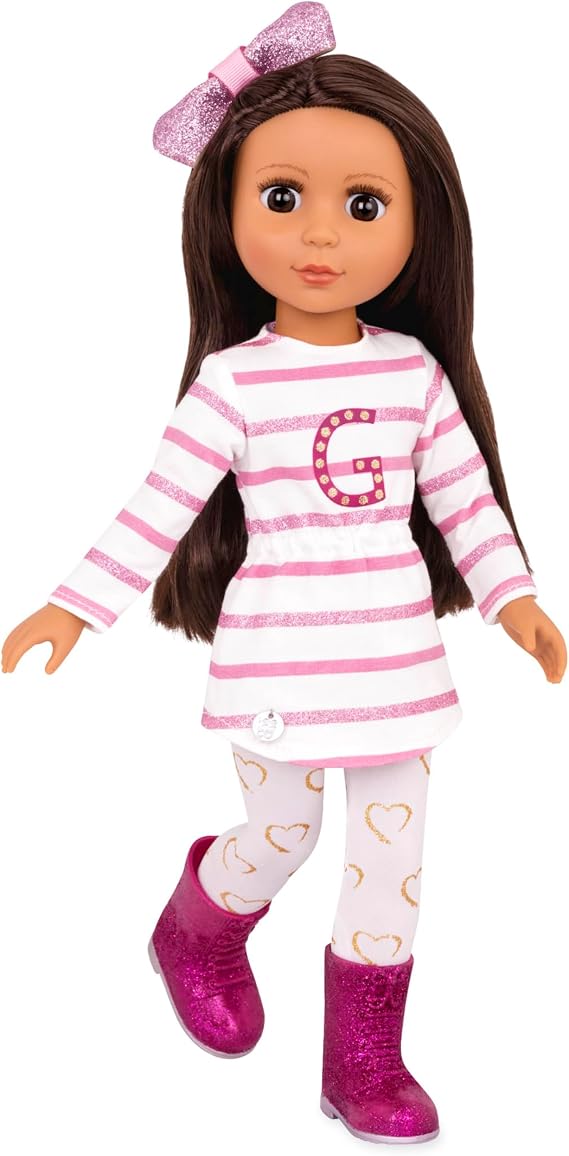 Glitter Girls 14-Inch Fashion Doll Sarinia with Tunic, Bow and Boots, Dolls