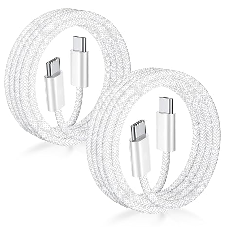 USB C to USB C Cable 3FT Certified 2Pack 60W usbc Woven Fast Charging