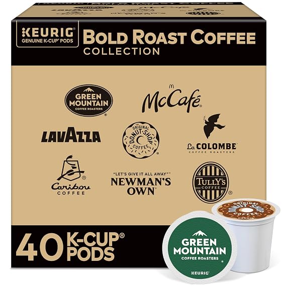 Keurig Bold Roast Coffee Collection Variety Pack, Keurig Single Serve K-Cup Pods, 40ct