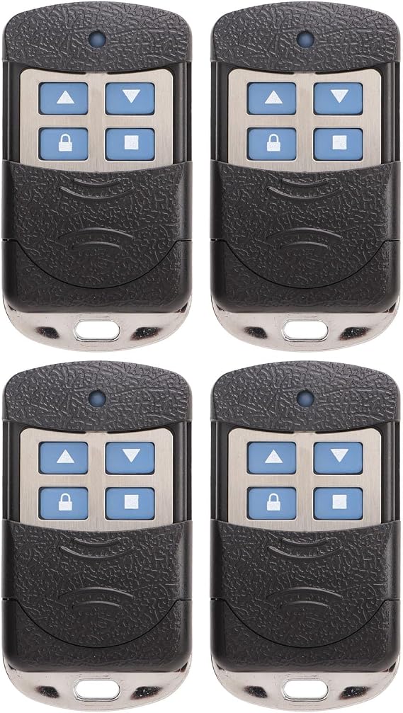 4Pcs Universal Garage Door Opener Remote Control for Rolling Shutter Doors, Garage Doors, and Retractable Doors Electric Replacement