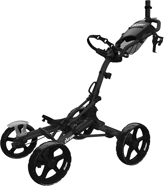 Clicgear Model 8.0+ Golf Push Cart, 4-Wheel Foldable Walking Golf Cart