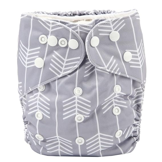 Baby Pocket Diaper Nappy Reusable Washable 8lbs to 36lbs (Arrow)