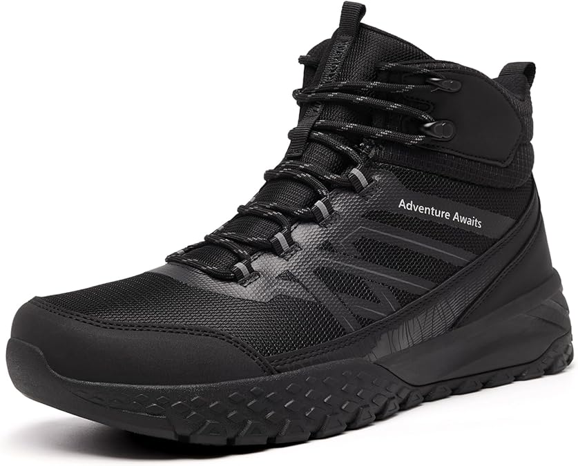 Men's Waterproof Hiking Boots - Trekking Shoes for Men, Outdoor Camping Mountaineering Backpacking Boots, All Terrain Hiking Trail Shoes