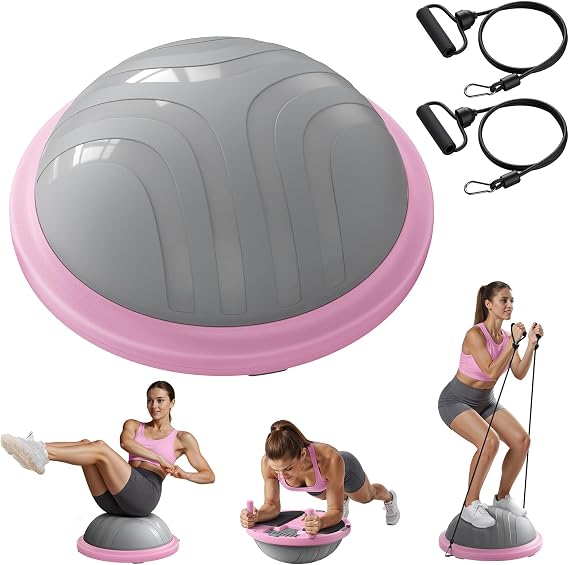 MERACH Balance Ball, 18'' Half Ball Exercise Trainer for Core Workout