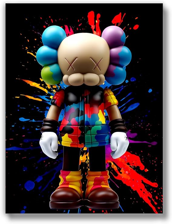 Hypebeast Room Decor (UNFRAMED 12 x 16) Michael Jordan Shoes Sneaker Poster Sneakerhead Posters Air Jordans Teen Boy Room Girl Room Wall Art Prints Bedroom, Dorm, Desk - Kaws Graffiti