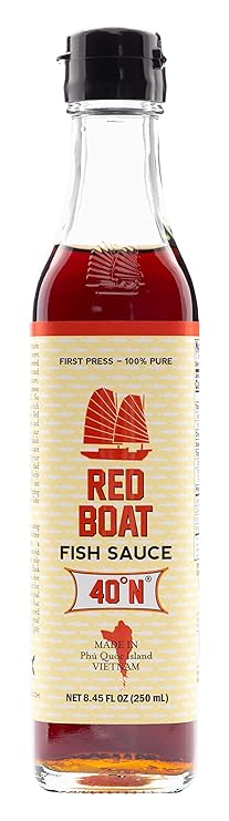Red Boat Vietnamese Extra Virgin Fish Sauce Bottle, 8.45 Ounce