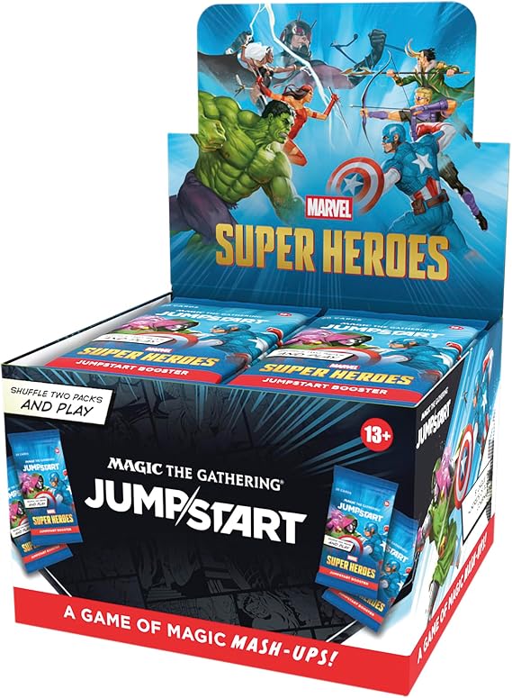 Magic: The Gathering | Marvel Super Heroes Jumpstart Booster Box | 24 Packs | 2-Player Card Game