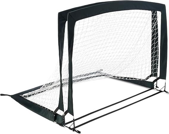 Amazon Basics Portable Pop Up Soccer Goal Net for Backyard Practice Training with Carrying Bag