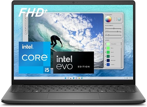 Dell Inspiron 14 5440 Laptop - 14.0-inch 16:10 FHD+ (1920 x 1200) Display, Intel Core i5-1334U Processor, 8GB DDR5 RAM, 512GB SSD, Intel UHD Graphics, Windows 11 Home, Onsite Service - Carbon Black
