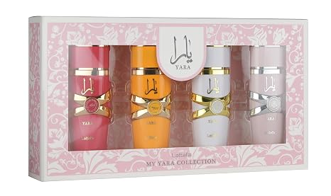 Lattafa My Yara Collection 4 25 ml Eau de Parfum Gift Set for Women (Yara + Yara Moi + Yara Tous + Yara Candy)