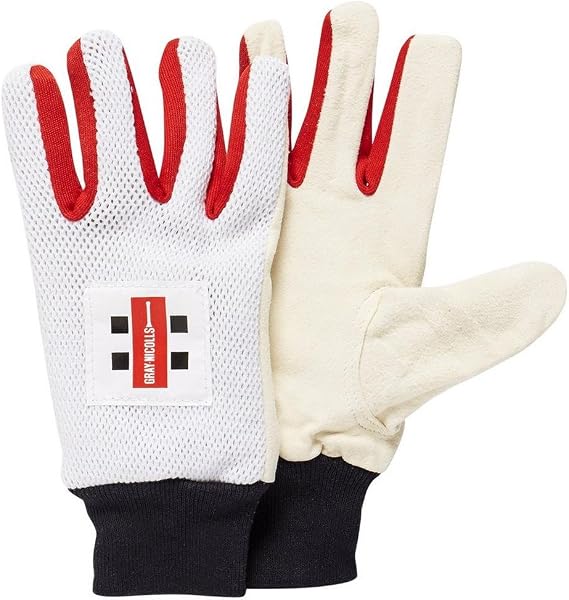 Gray-Nicolls Chamois Wicket Keeping Inner Gloves, White, One Size