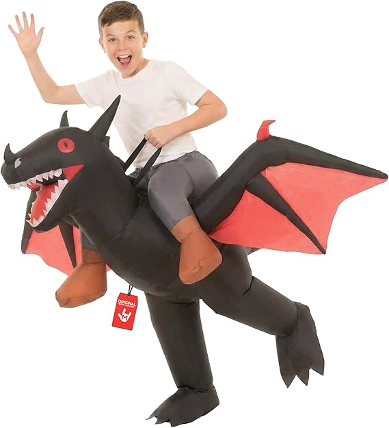 Morph Inflatable Ride-On Dragon Halloween Costume for Adults