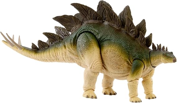 Mattel Jurassic World JCH08 Hammond Collection Stegosaurus Children's Figure, Dinosaur Toy, Moving, Large, Total Length: Approx. 17.3 inches 43.8 cm, Ages 8 and Up, Green