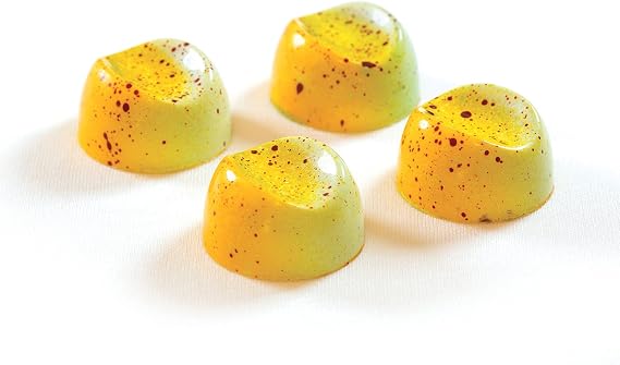Pavoni Polycarbonate Chocolate Bonbons Mold, Round with Furrow 21 Cavities
