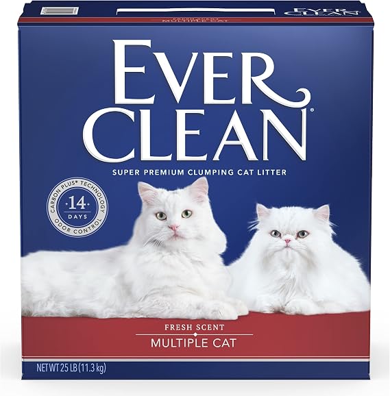 Ever Clean Multi-Cat Clumping Cat Litter, Fresh Scent, 25 Pounds