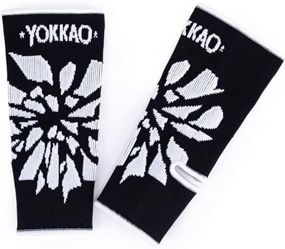 YOKKAO BROKEN Ankle Guards Stretchable Cotton - Black - M