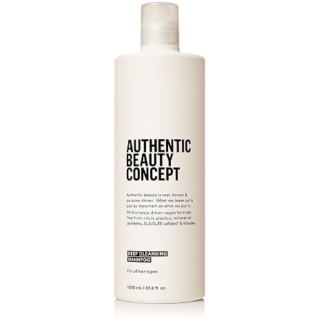 Authentic Beauty Concept Deep Cleansing Shampoo | All Hair Types | Removes Impurities & Grease | Vegan & Cruelty-free | Sulfate-free
