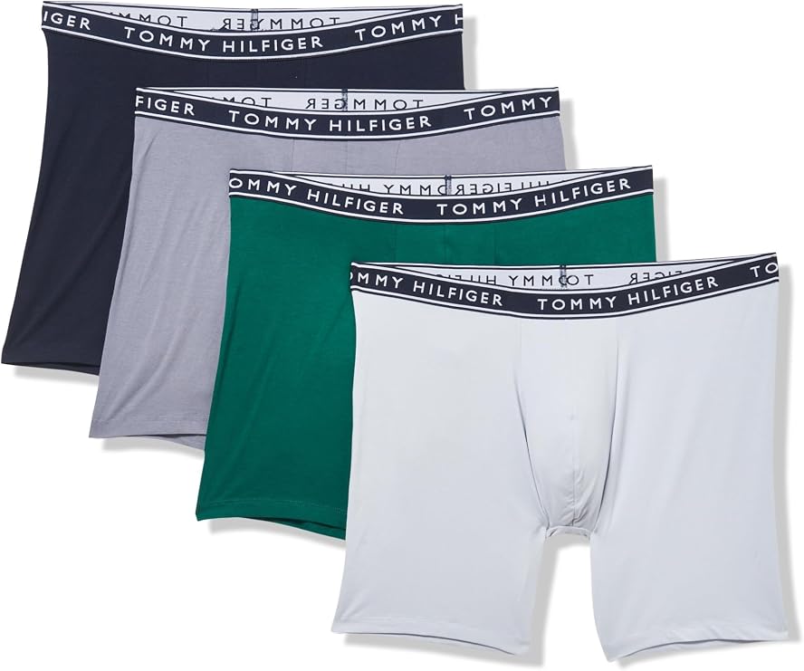 Tommy Hilfiger Men's Cotton Stretch 4-Pack Boxer Brief