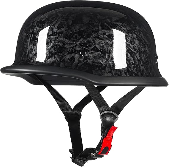 Half Motorcycle Helmets, German Style Open Face Retro Helmet Adult DOT Approved, Model-308