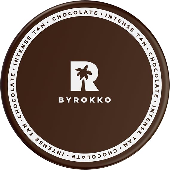 BYROKKO Shine Brown Chocolate Sunbed Tanning Accelerator (200 ml), Sunbed Cream Effective In Sunbeds & Outdoor Sun, Super XXL Fast Bronzing Cream for Intense Chocolate Tan