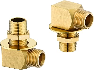 Replacement for T&S Brass B-0230-K Installation Kit for B-0230 Style Faucets. Two Short Elbows, Nipples, Lock Nuts and Washers That Provide 12 NPT Male Inlet and Outlet.Package of 2