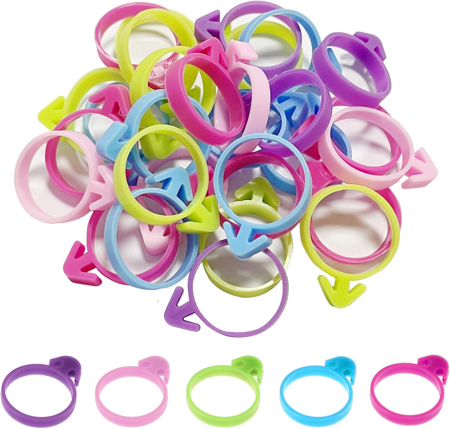 100 Pieces Icing Bag Ties Reusable Pastry Bag Ties Silicone Cake Decorating Bag Ties for Baking Cupcakes and Cookies