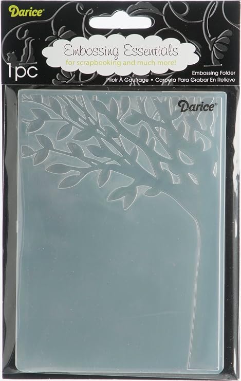 Darice 1218-40 Leafy Tree Trunk Embossing Folder, 4.25 by 5.75-Inch