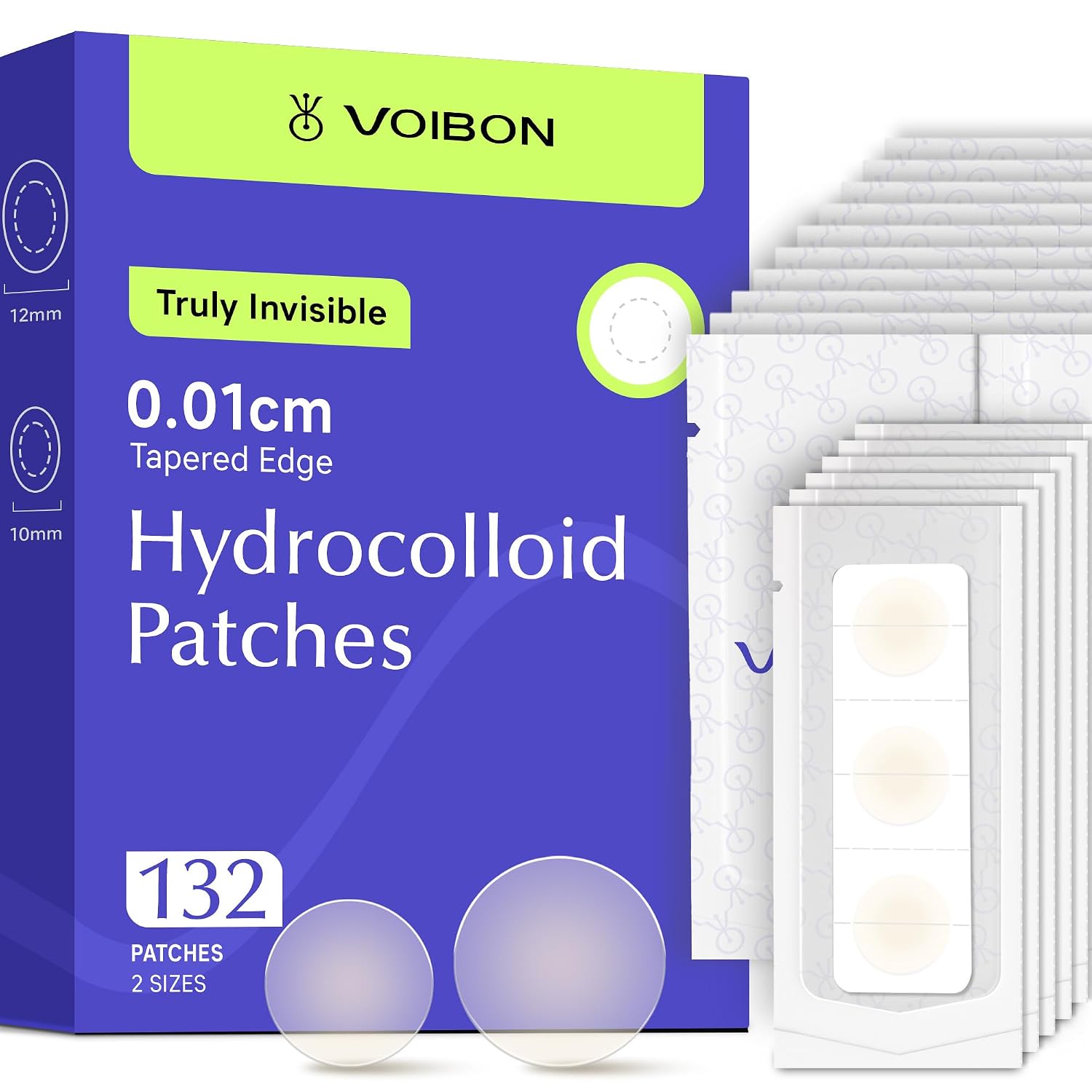 Pimple Patches For Face, Invisible Hydrocolloid Acne Patches Acne Treatment,Covering Zits & Blemishes in Skin and Face, Zit Patches with Salicylic Acid, FSA HSA Store Eligible Items 132 Count