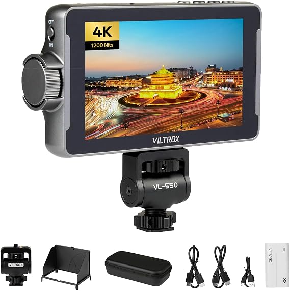 VILTROX DC-550 PRO 5.5Inch Touchscreen Camera Monitor 4K HDMI 1200 nits