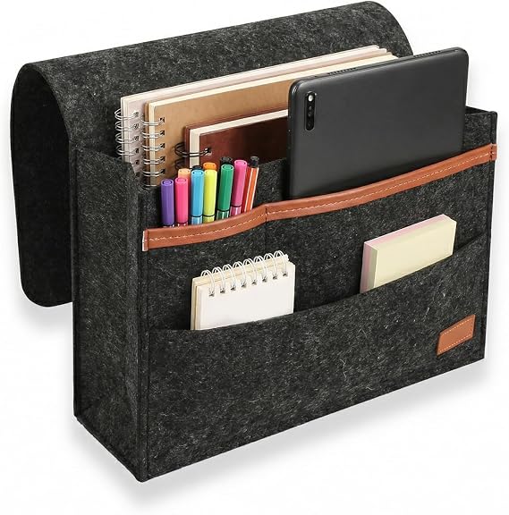 1 Pcs Felt Bedside Storage Bag, Non-slip Bedside Organiser Caddy