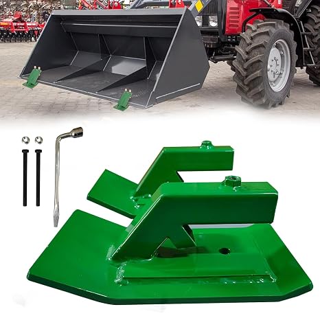 Tractor Bucket Protector, Heavy Duty Steel Tractor Bucket Protector, Skid Edge Guard for Snow Removal, 3" Wide Turf Tamer Prevents Grass Damage, Durable Bucket Attachment for Tractors (4.5 Width)